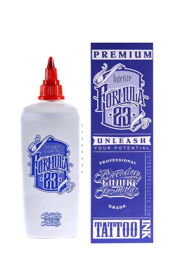 Formula 23 Black Tattoo Ink by Intenze Ink — 10oz Bottle - Image 3