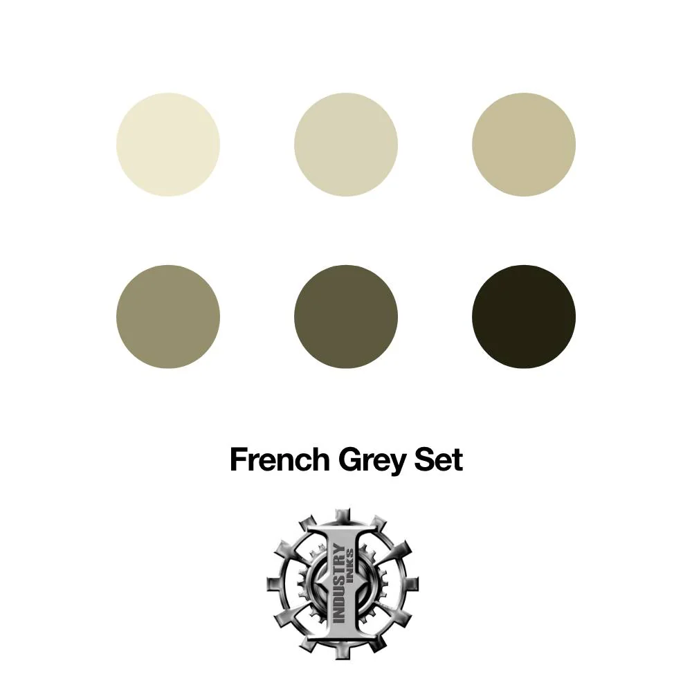 French Grey Color Set — Industry Inks — Pick Size - Image 2