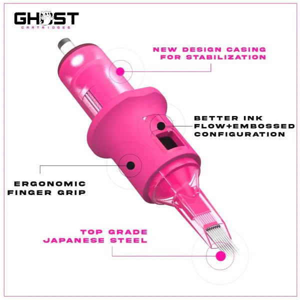 Ghost Tattoo Needle Cartridges — Shaders — Box of 20 - Image 2