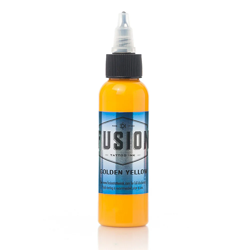 Golden Yellow — Fusion Tattoo Ink — Pick Size - Image 2