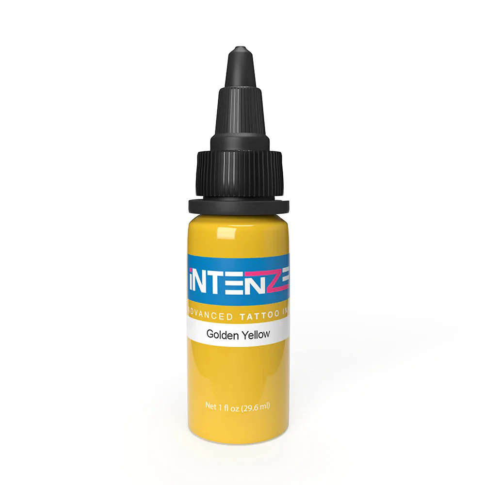 Golden Yellow — Intenze Tattoo Ink — Pick Size - Image 2