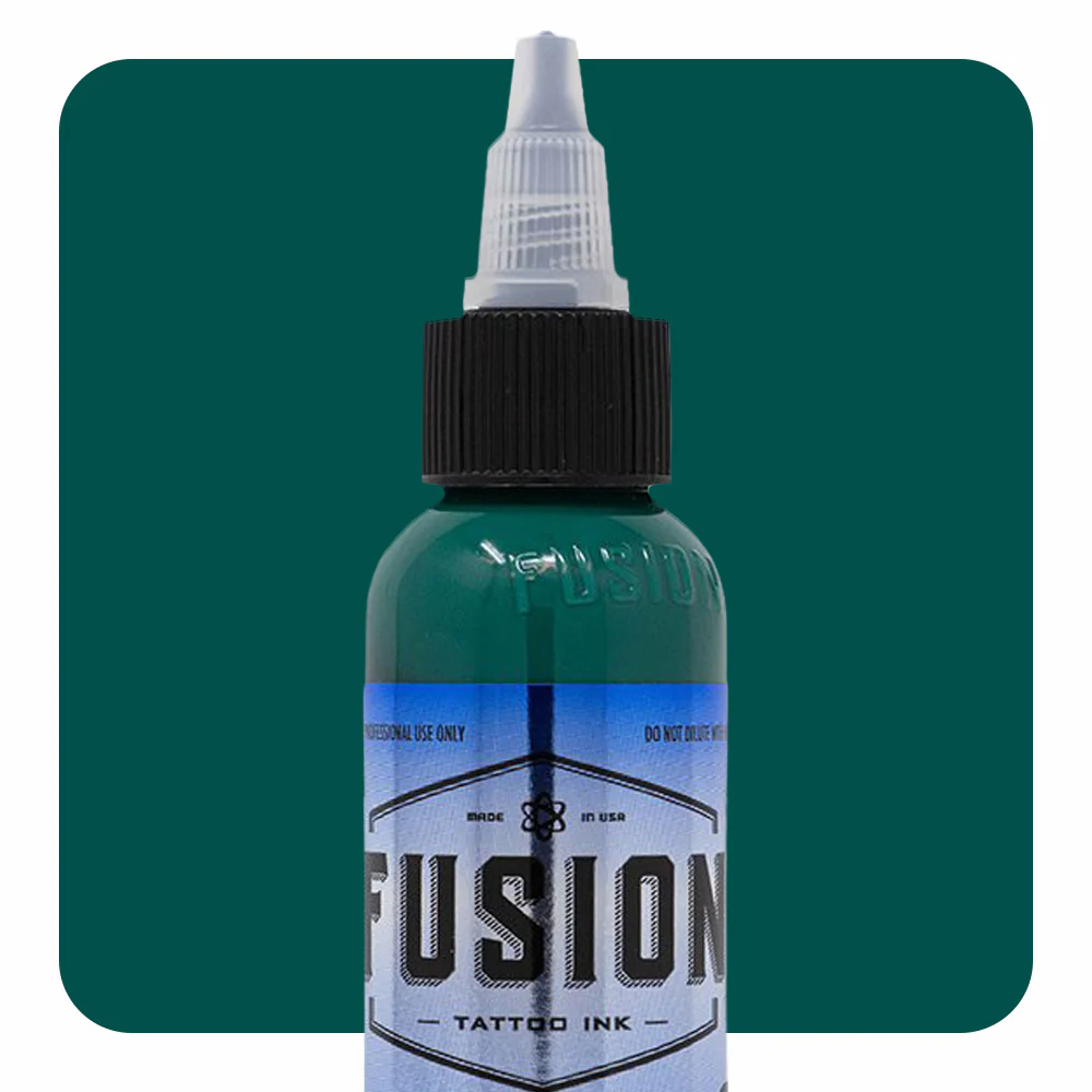 Gradient Green with White 4-Pack — Fusion Tattoo Ink — 1oz - Image 4