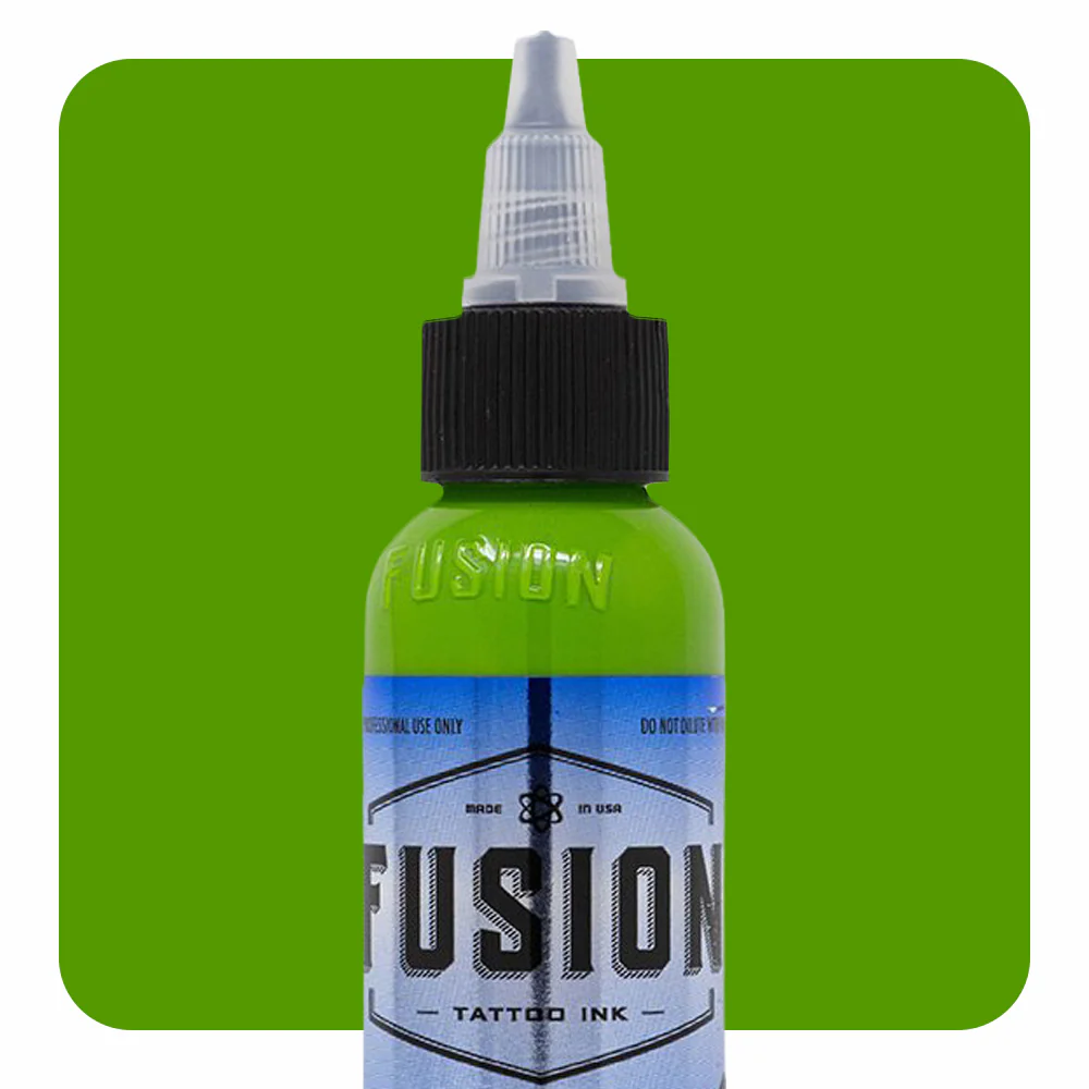 Gradient Green with Yellow 4-Pack — Fusion Tattoo Ink — 1oz - Image 2