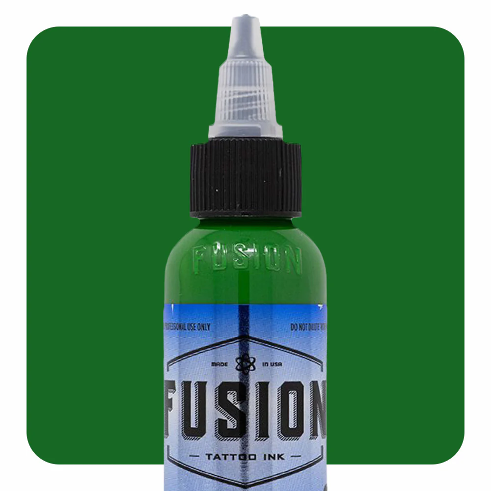 Gradient Green with Yellow 4-Pack — Fusion Tattoo Ink — 1oz - Image 3