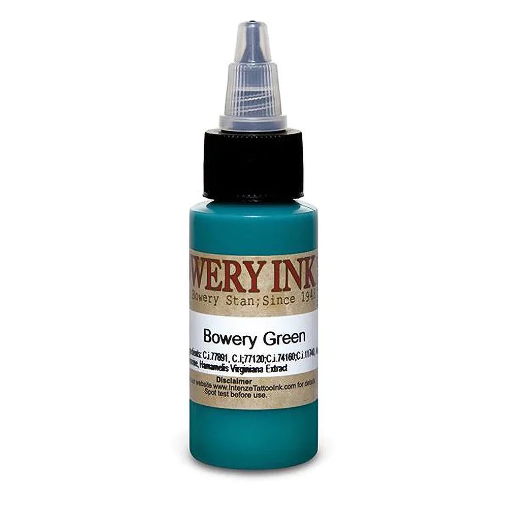 Green — Bowery Artist Series — Intenze Tattoo Ink — 1oz Bottle - Image 2