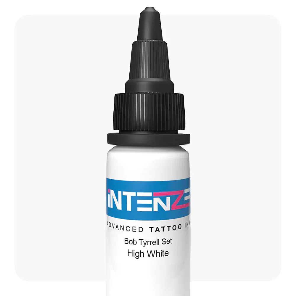 High White — Bob Tyrrell Black & Grey Series — Intenze Tattoo Ink — 1oz Bottle