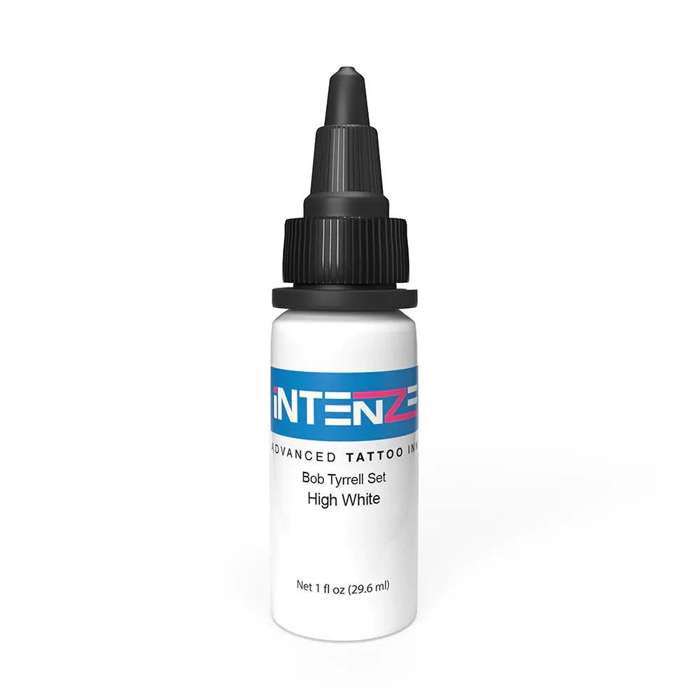 High White — Bob Tyrrell Black & Grey Series — Intenze Tattoo Ink — 1oz Bottle - Image 2