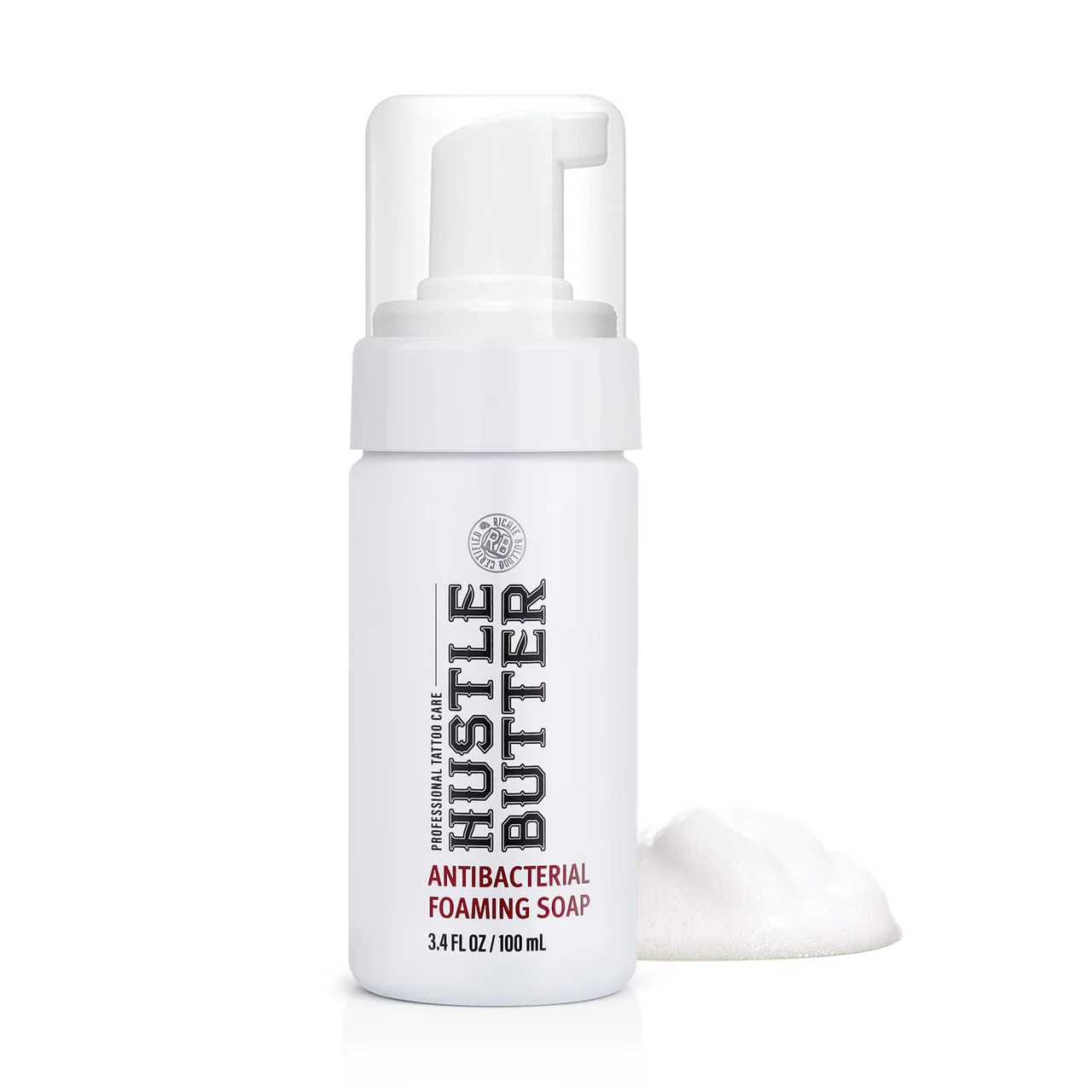 Hustle Bubbles Deluxe Foamer Antimicrobial Soap — 3.4oz — Single or Case of 12