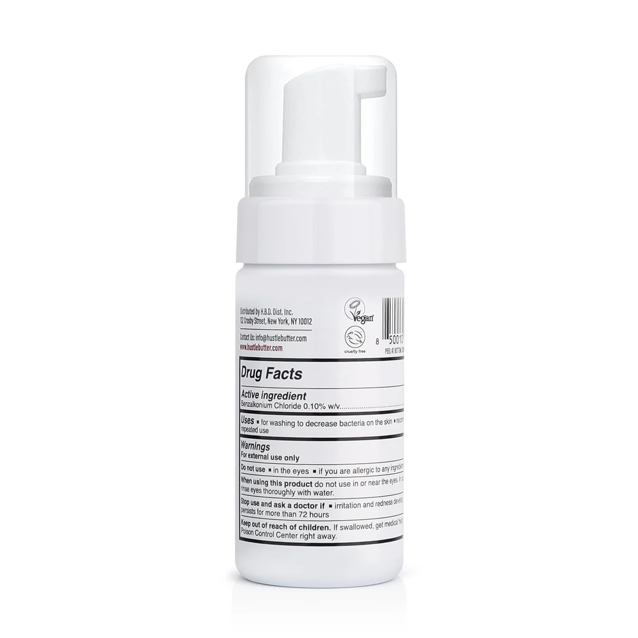 Hustle Bubbles Deluxe Foamer Antimicrobial Soap — 3.4oz — Single or Case of 12 - Image 2