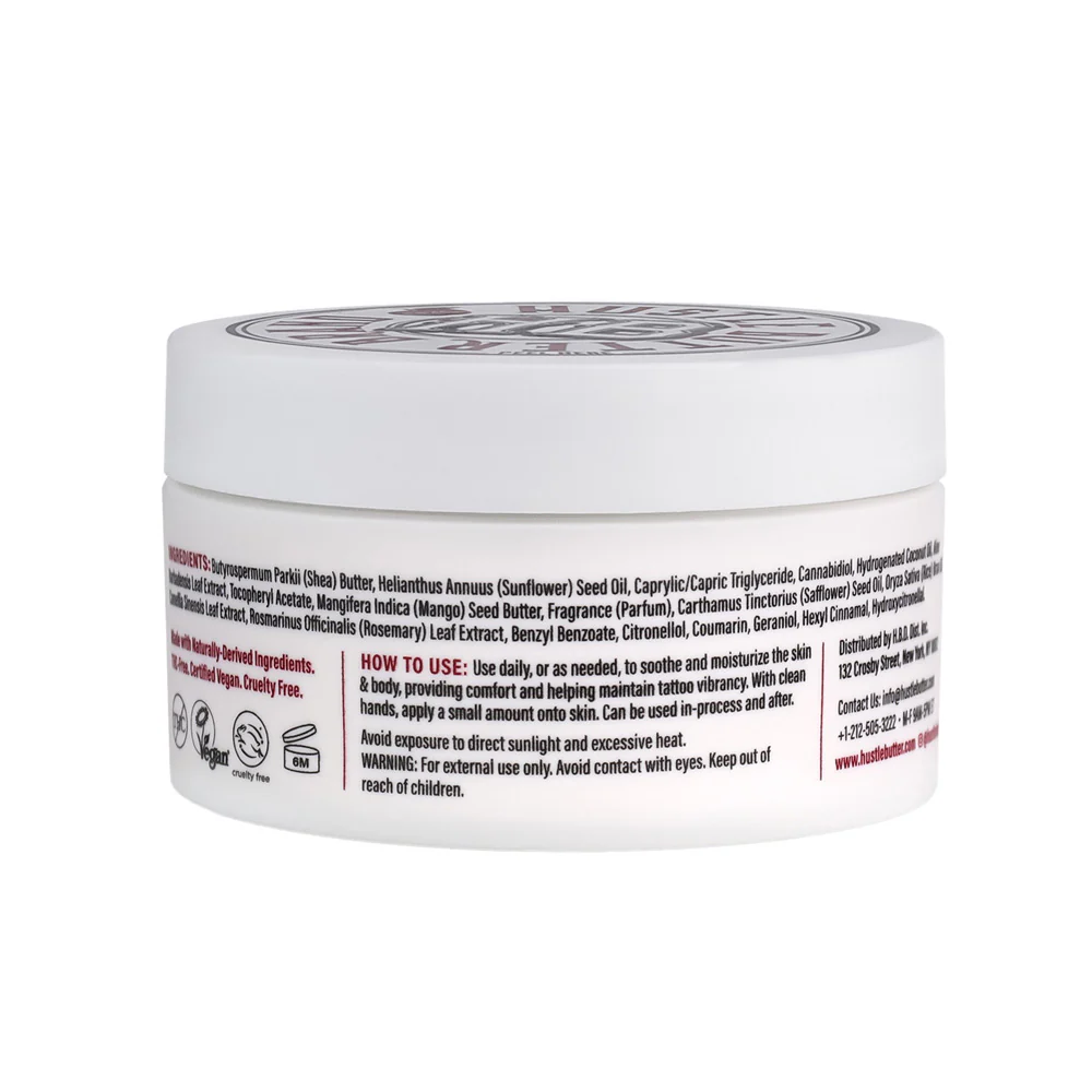 Hustle Butter CBD Tattoo Balm — 5oz Tub - Image 3