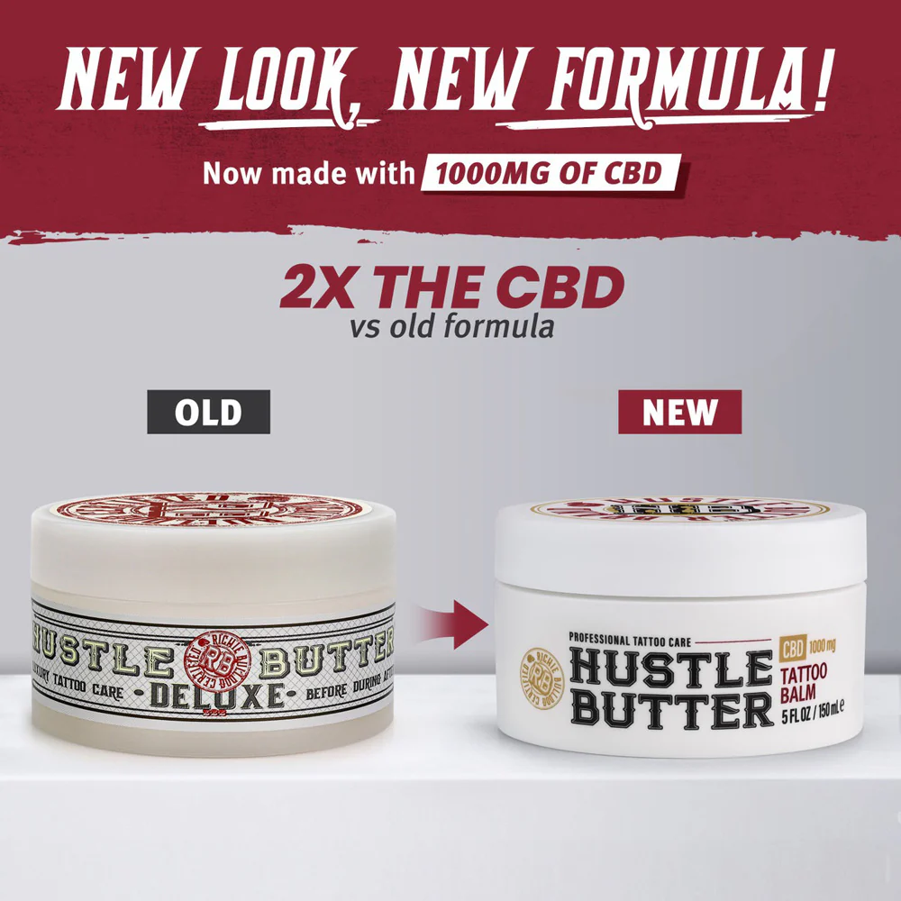 Hustle Butter CBD Tattoo Balm — 5oz Tub - Image 4