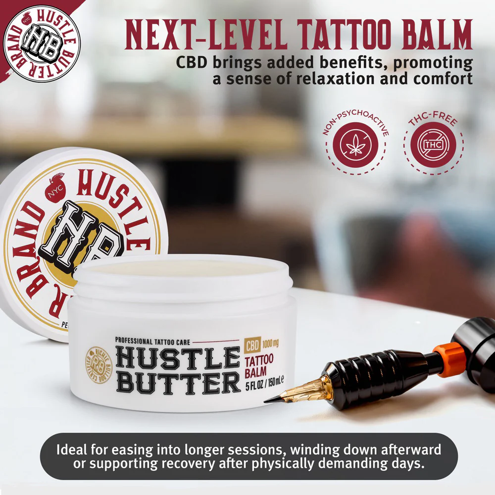 Hustle Butter CBD Tattoo Balm — 5oz Tub - Image 6