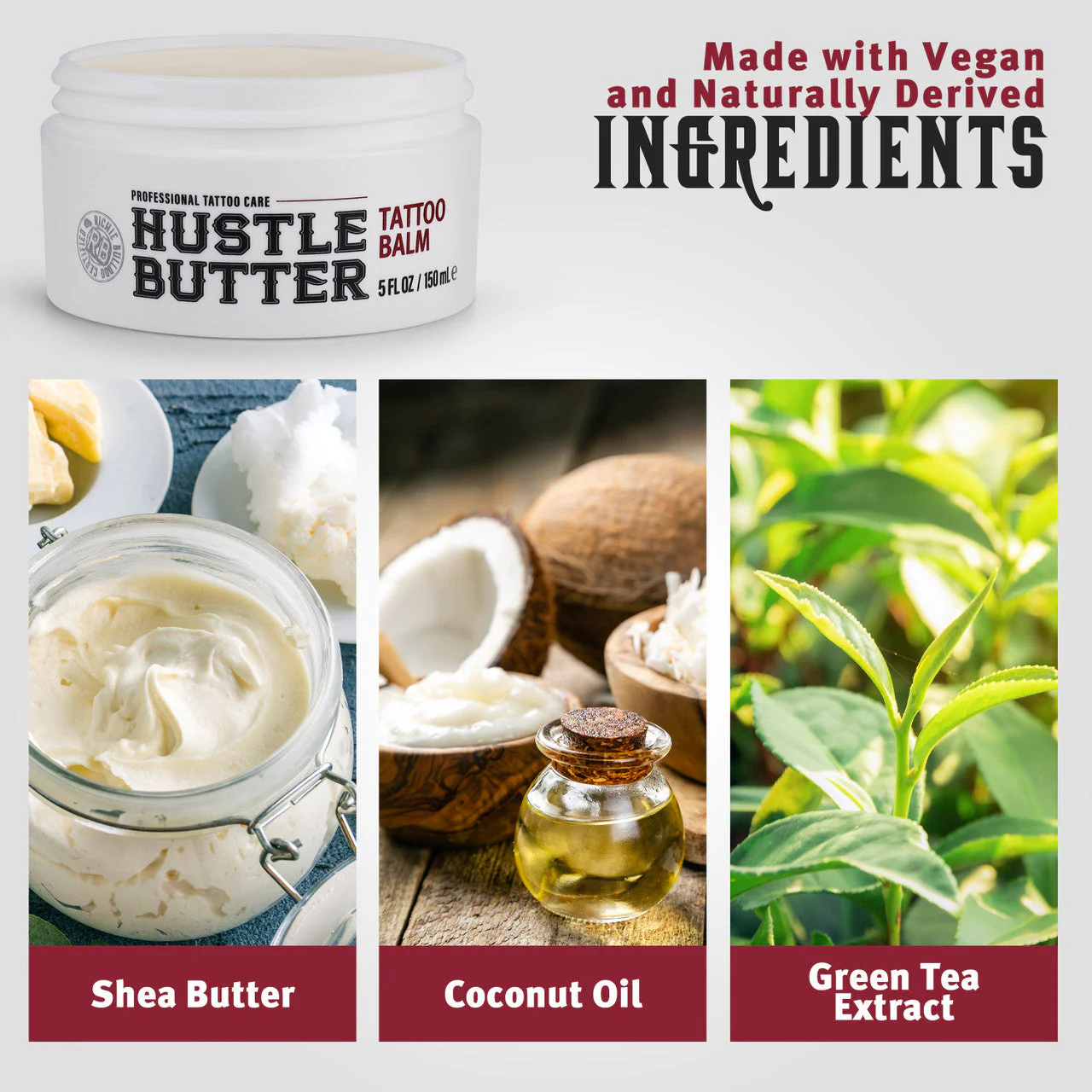 Hustle Butter Deluxe Tattoo Aftercare — 5oz — Single or Case of 24 - Image 4