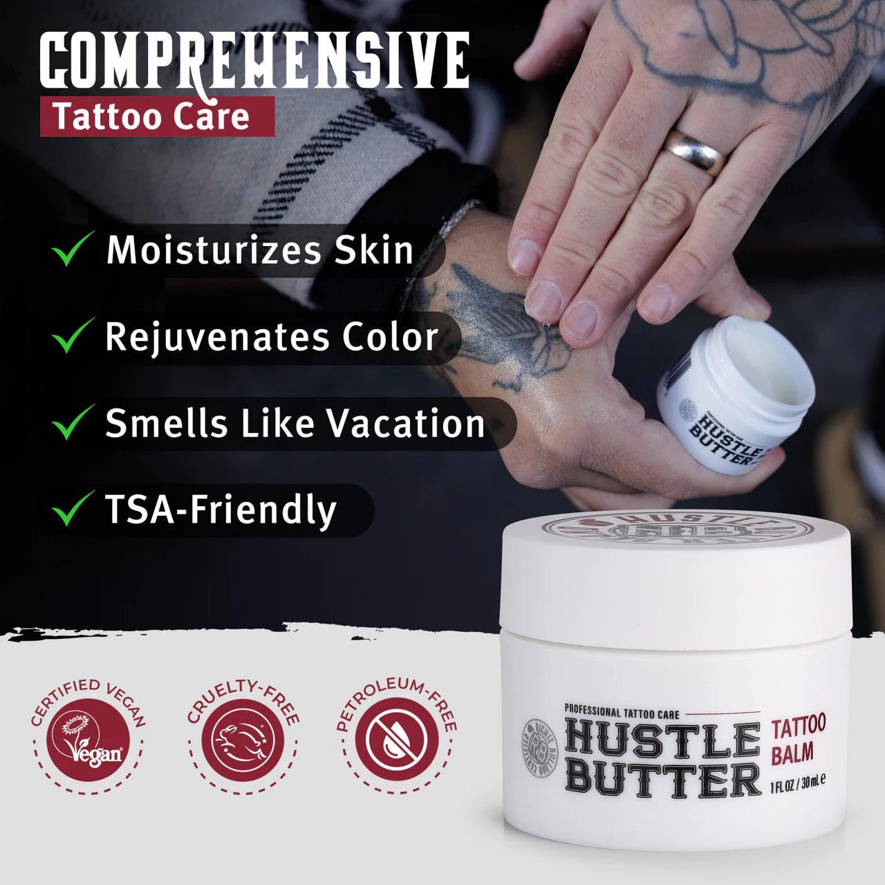 Hustle Butter Deluxe Tattoo Aftercare — 1oz — Single or Case of 48 - Image 5