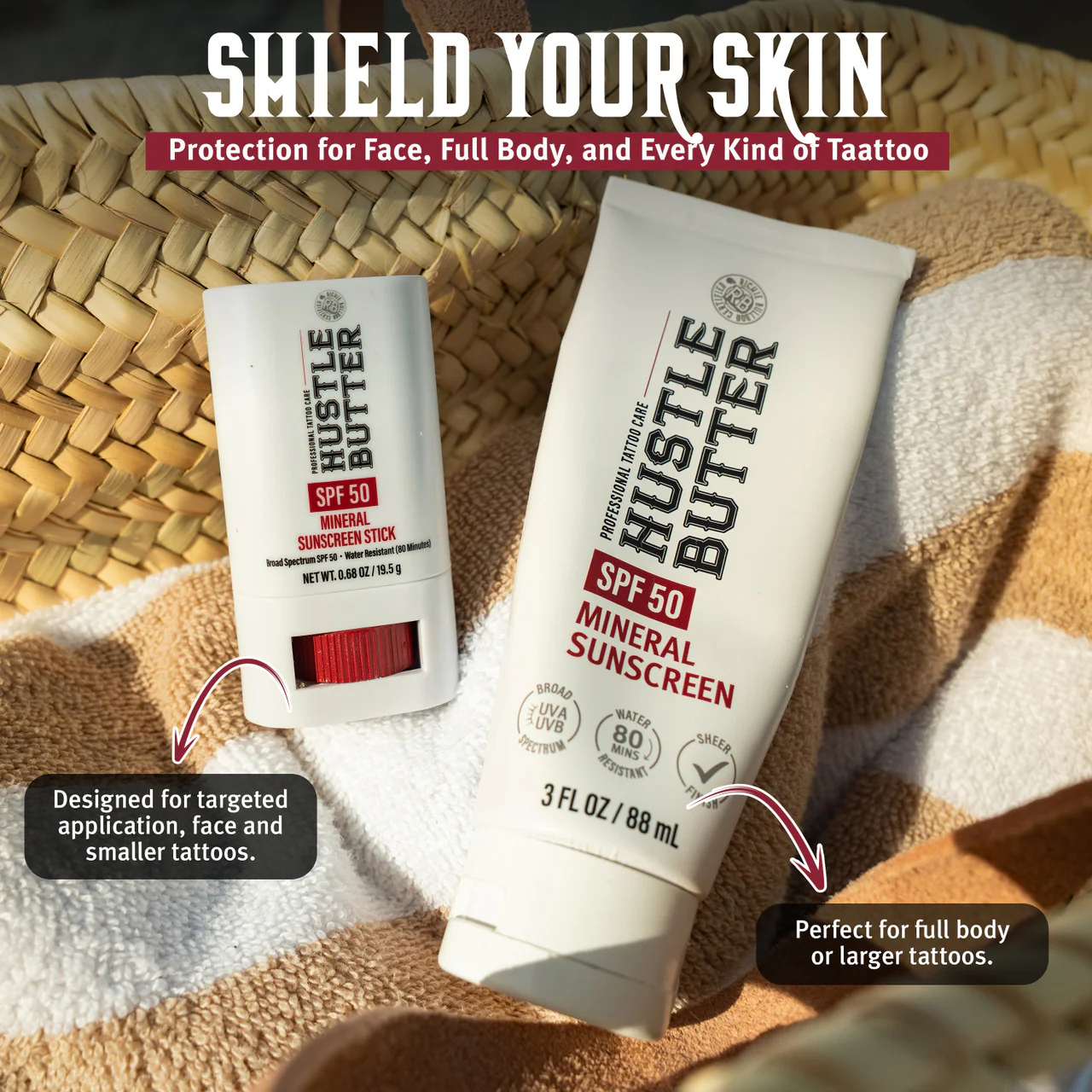 Hustle Butter Mineral Sunscreen Lotion — SPF 50 — Single or Case of 12 - Image 6