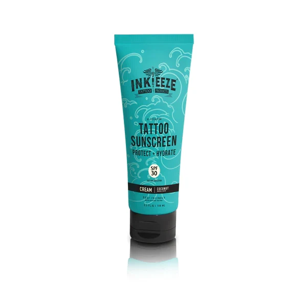 INK-EEZE Hi-Definition Tattoo Sunscreen Cream SPF 30 — 3oz Bottle