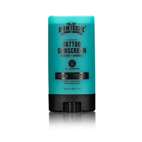 INK-EEZE Hi-Definition Tattoo Sunscreen Stick SPF 50 — 0.5oz - Image 2