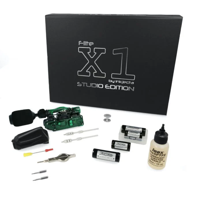 InkJecta Flite X1 Wireless Tattoo Machine — Studio Edition — Bottle