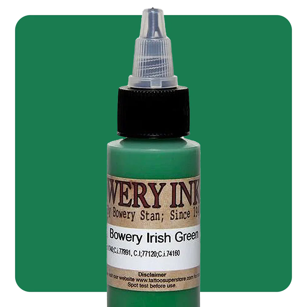 Irish Green — Bowery Artist Series — Intenze Tattoo Ink — Pick Size