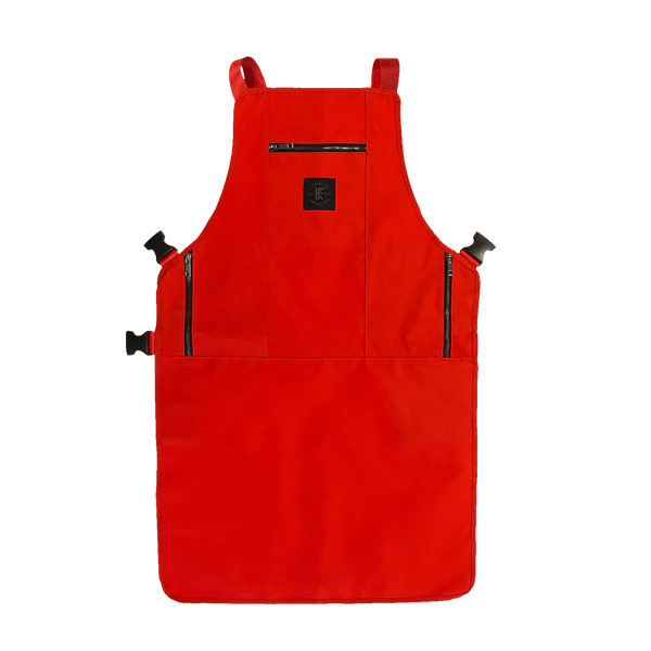 Knife & Flag Non-Porous Core Apron – Red – Minor Blemish