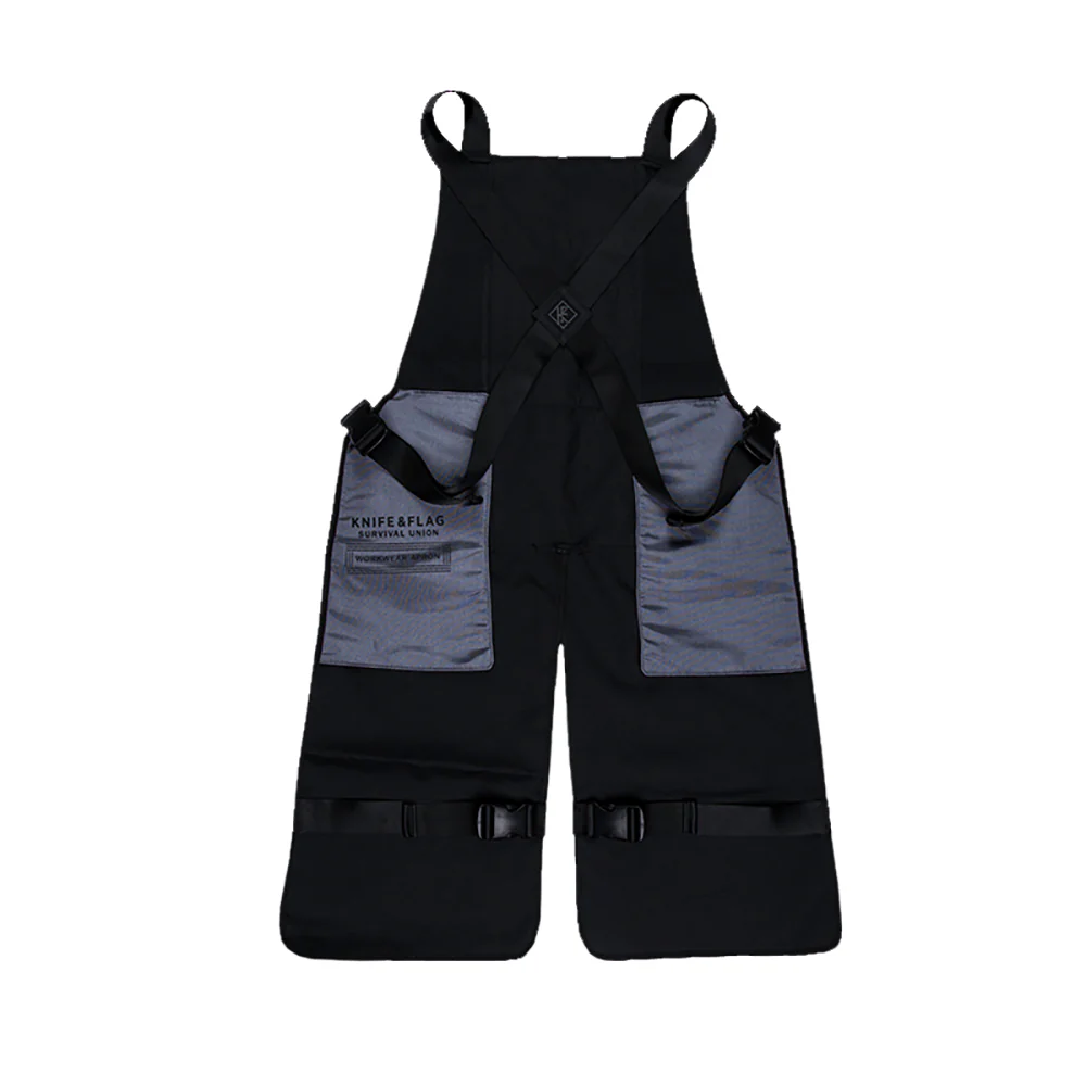 Knife & Flag Non-Porous Split Leg Apron — Black - Image 2