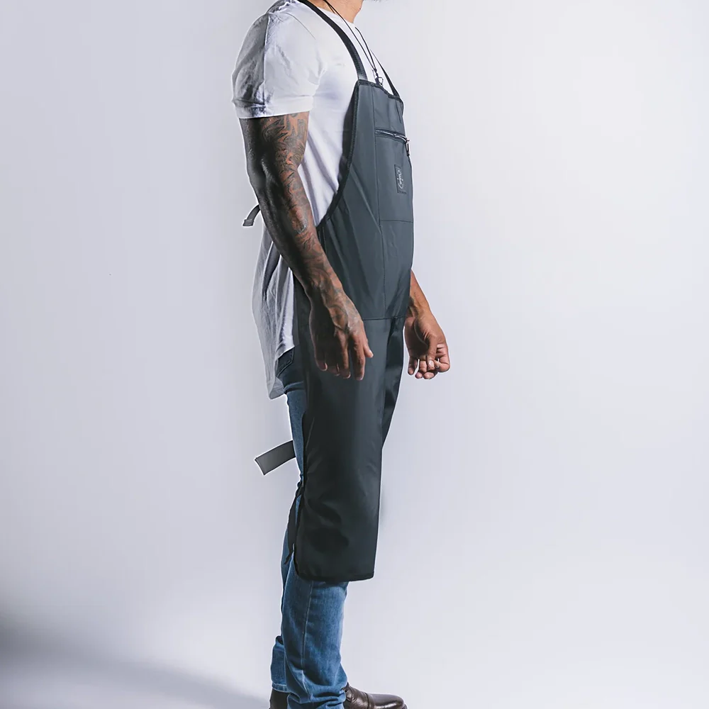 Knife & Flag Non-Porous Split Leg Apron — Black - Image 5