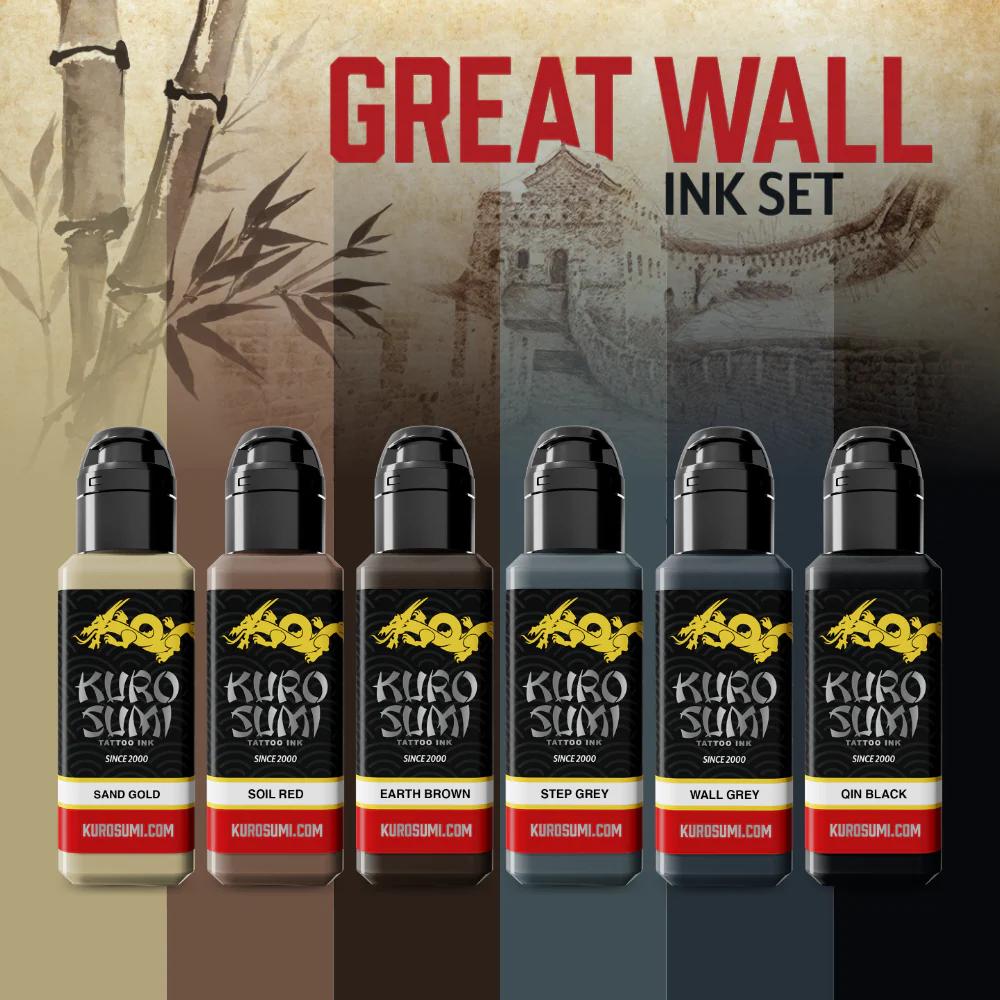 Kuro Sumi Great Wall Tattoo Ink Set - Image 3
