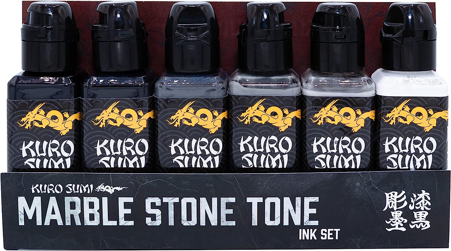 Kuro Sumi Marble Stone Tone Tattoo Ink Set - Image 4