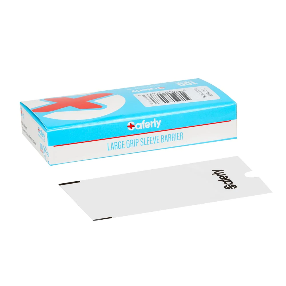 Large Grip Sleeve Barrier Protection — For Grips Up to 34mm — Box of 100