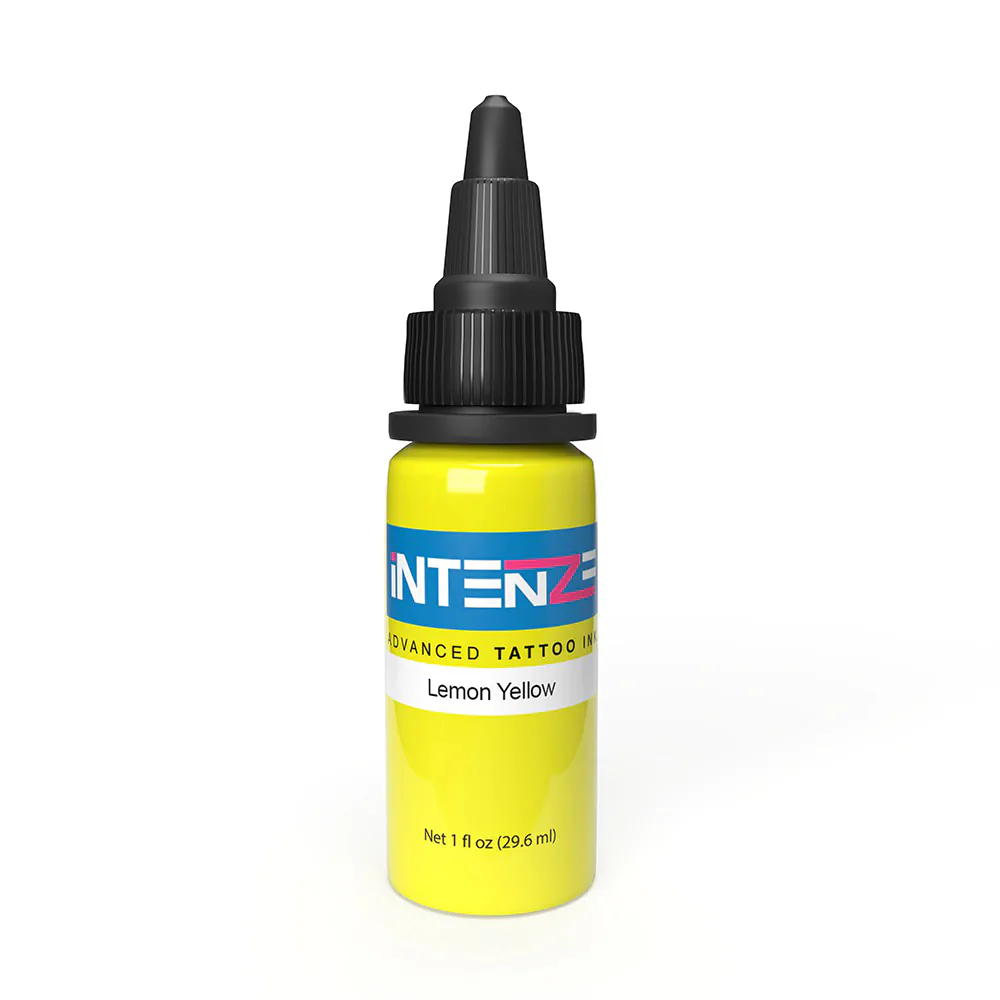 Lemon Yellow — Intenze Tattoo Ink — Pick Size - Image 2