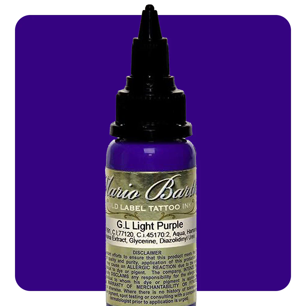 Light Purple Mario Barth Gold Label — Intenze Tattoo Ink — 1oz Bottle