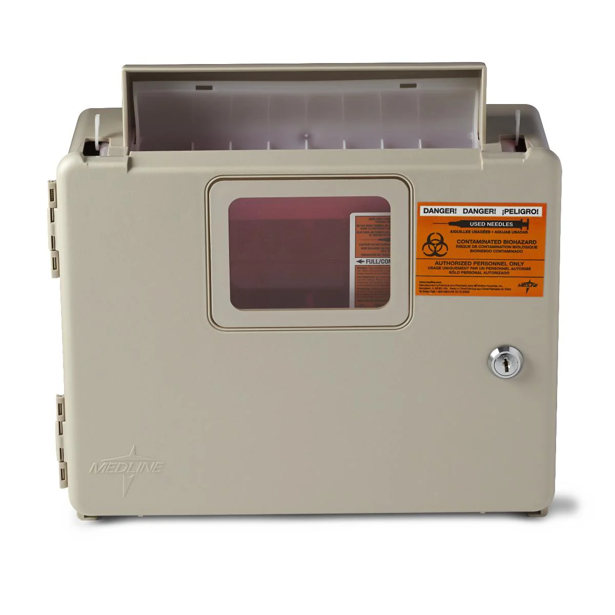 Locking Wall Cabinet - 5qt Sharps Capacity