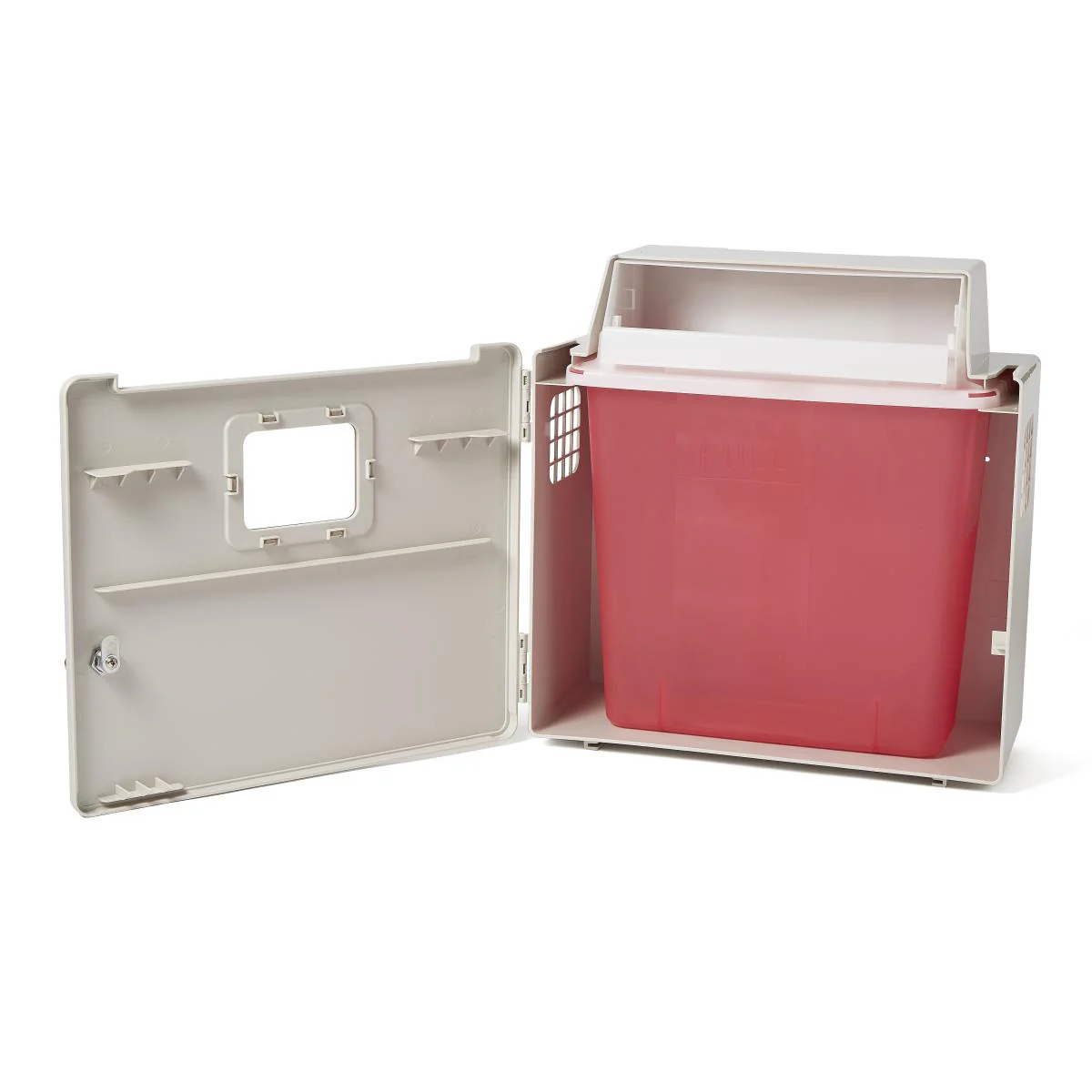 Locking Wall Cabinet - 5qt Sharps Capacity - Image 2