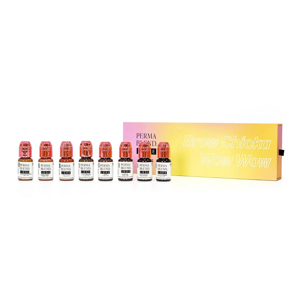 Luxe Brow Chicka Wow Wow Brow Set — Luxe Perma Blend — 8 1/2oz Bottles