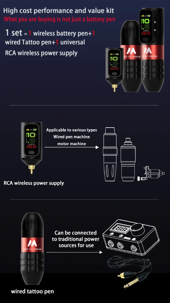 Mars M1 Wireless Pen Tattoo Machine - Image 17