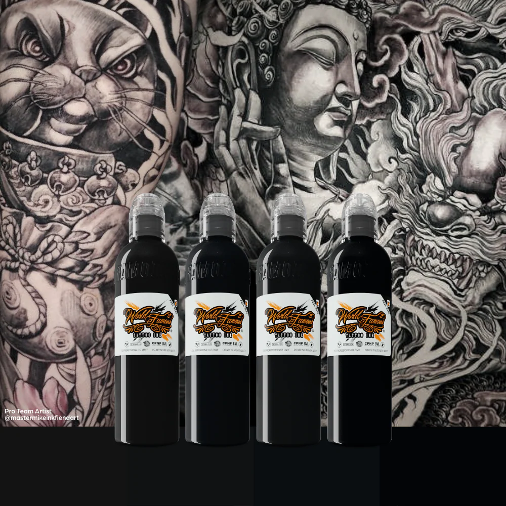 Master Mike Black Demon Set — World Famous Ink — 4oz - Image 3