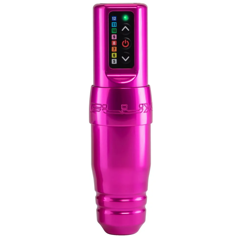 Microbeau Flux S Wireless Tattoo Machine with 2 PowerBolts — Bubblegum - Image 2