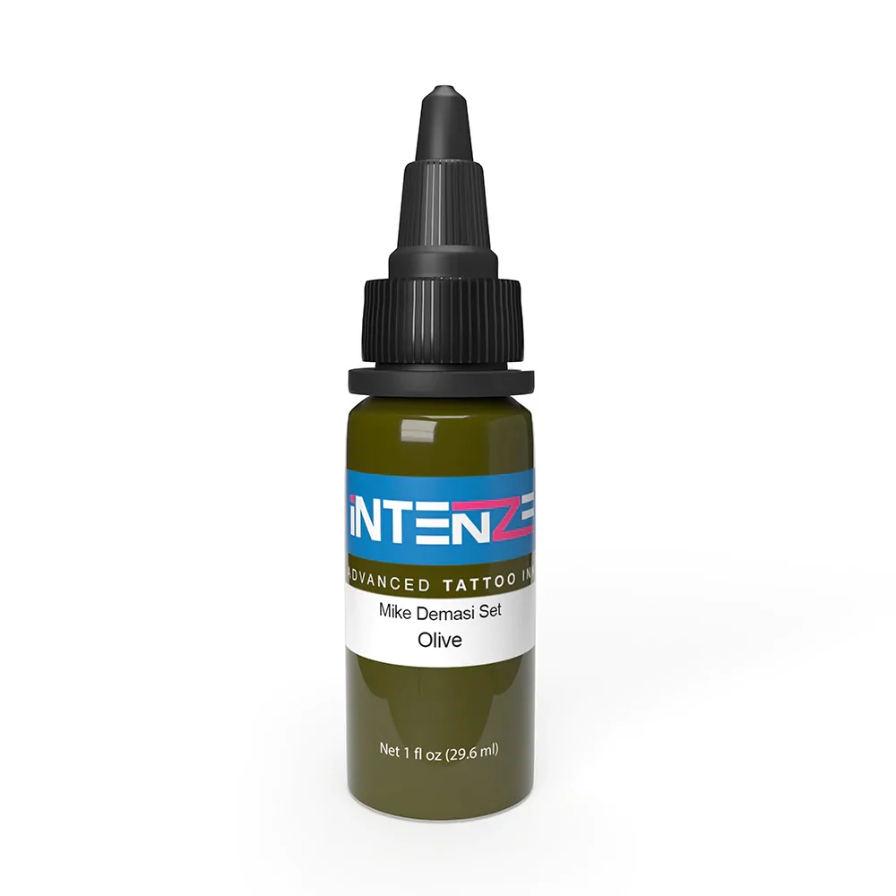 Olive — Mike Demasi Series — Intenze Tattoo Ink — 1oz Bottle - Image 2