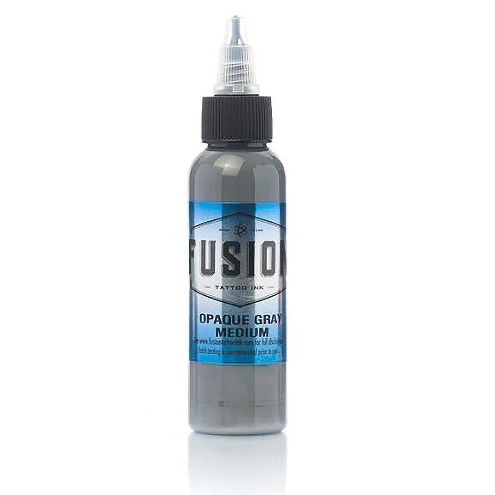 Opaque Gray Medium — Fusion Tattoo Ink — Pick Size - Image 2
