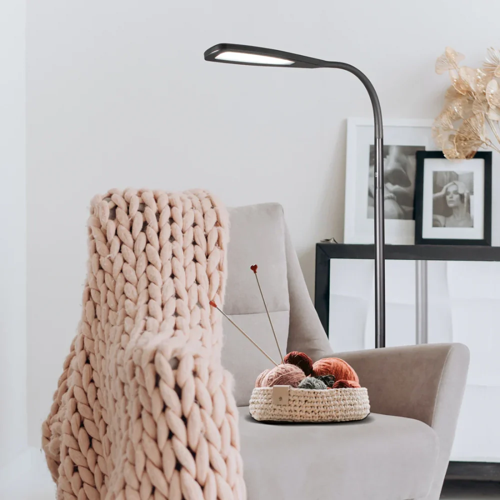 Ottlite LED Black Flex Floor Lamp - Image 7