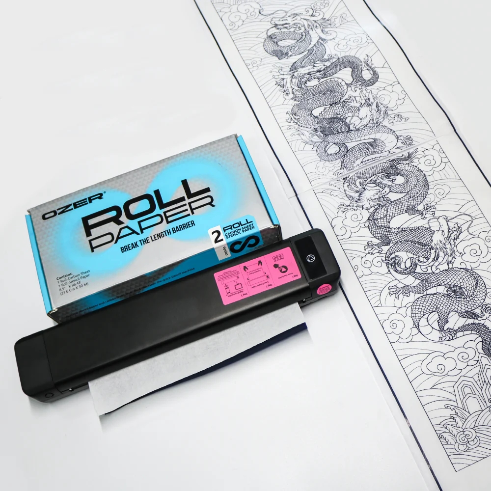 OZER Tattoo Stencil Paper — 8.5” x 98.43’ — Price Per Roll - Image 3