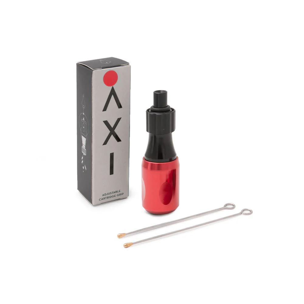 Peak Axi Aluminum Cartridge Grip - Red - 25mm - Image 2