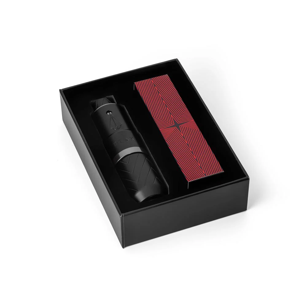 Peak Proteus Pen Tattoo Machine – Matte Black with Glossy Gray Ring - Image 10
