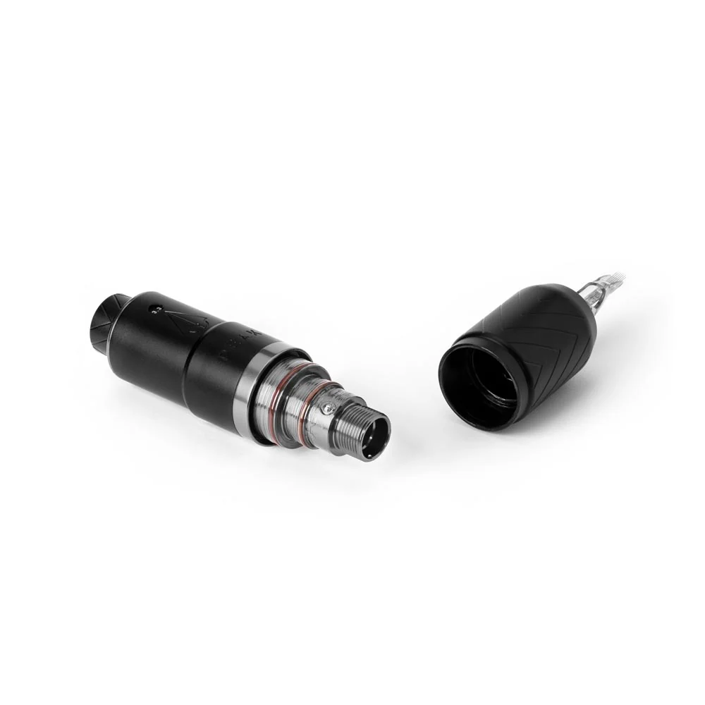 Peak Proteus Pen Tattoo Machine – Matte Black with Glossy Gray Ring - Image 5