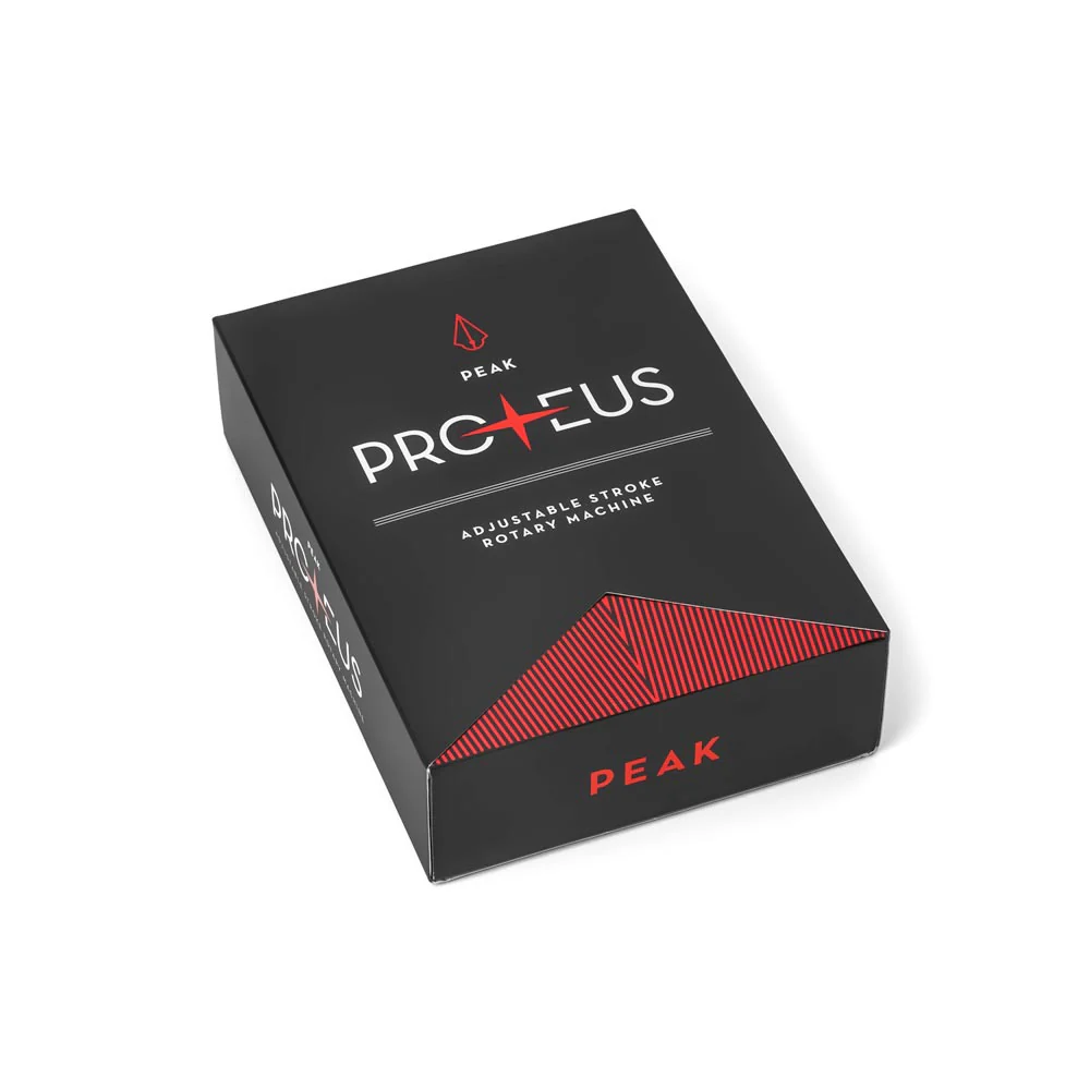 Peak Proteus Pen Tattoo Machine – Matte Black with Glossy Red Ring - Image 8