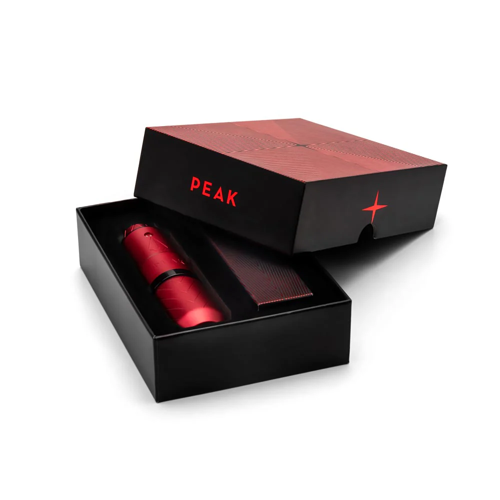 Peak Proteus Pen Tattoo Machine – Matte Red with Glossy Black Ring - Image 7