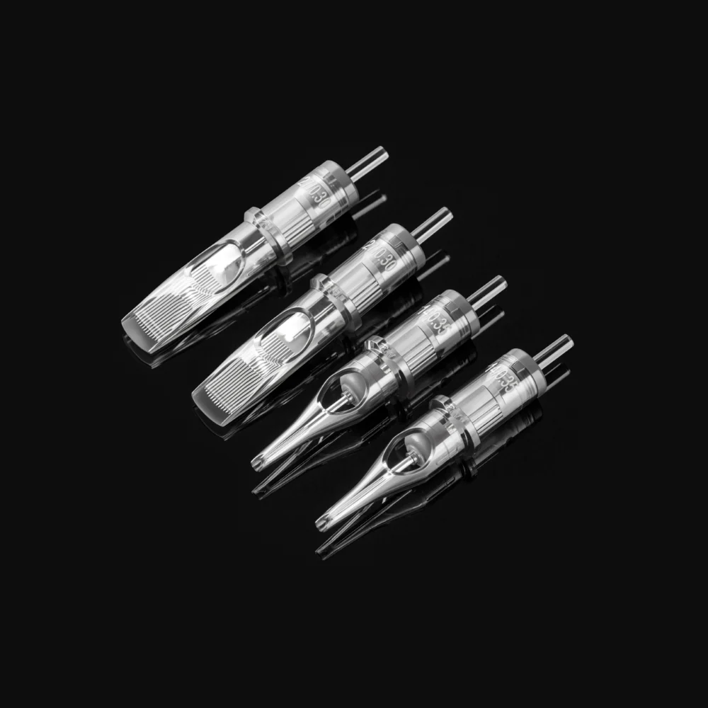 Peak Quartz Needle Cartridges — #12 Hollow Round Shaders Long Taper — Box of 20 - Image 12
