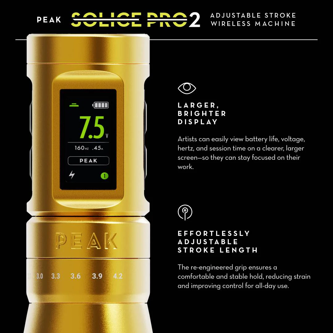 Peak Solice Pro 2 Wireless Tattoo Machine - Image 3