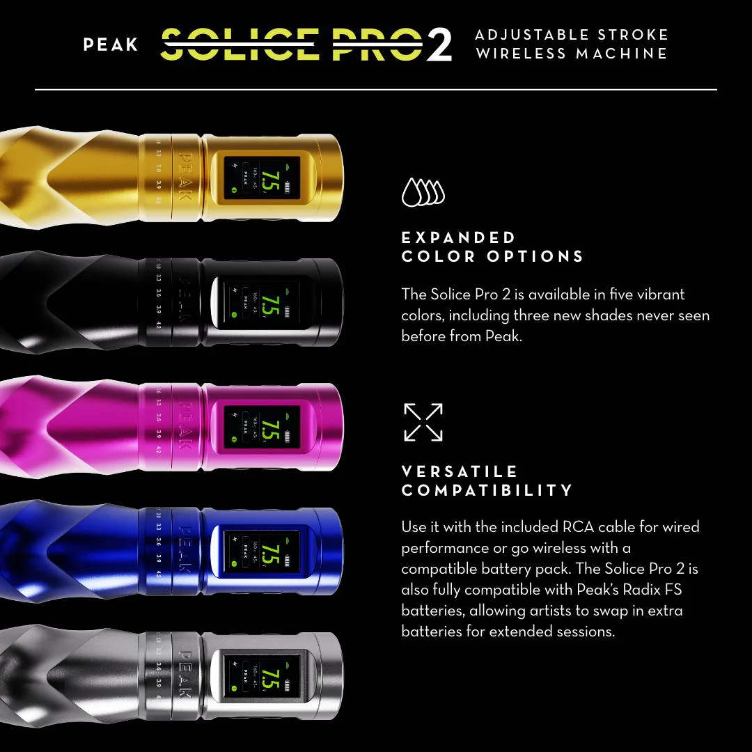 Peak Solice Pro 2 Wireless Tattoo Machine - Image 6