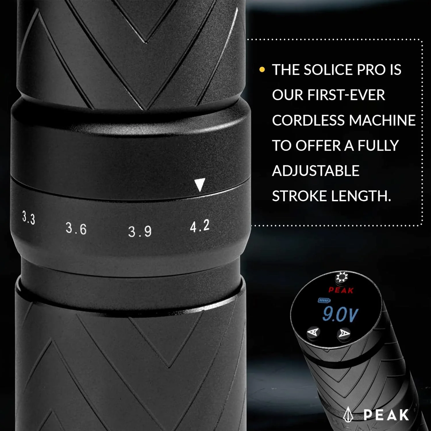 Peak Solice Pro Adjustable Stroke Wireless Pen Tattoo Machine - Image 6